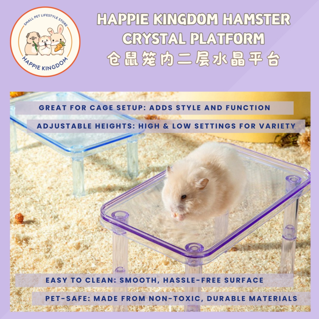 Happie Kingdom Crystal Platform Hamster Cage Accessories Giant Superior Magic Crystal Cover
