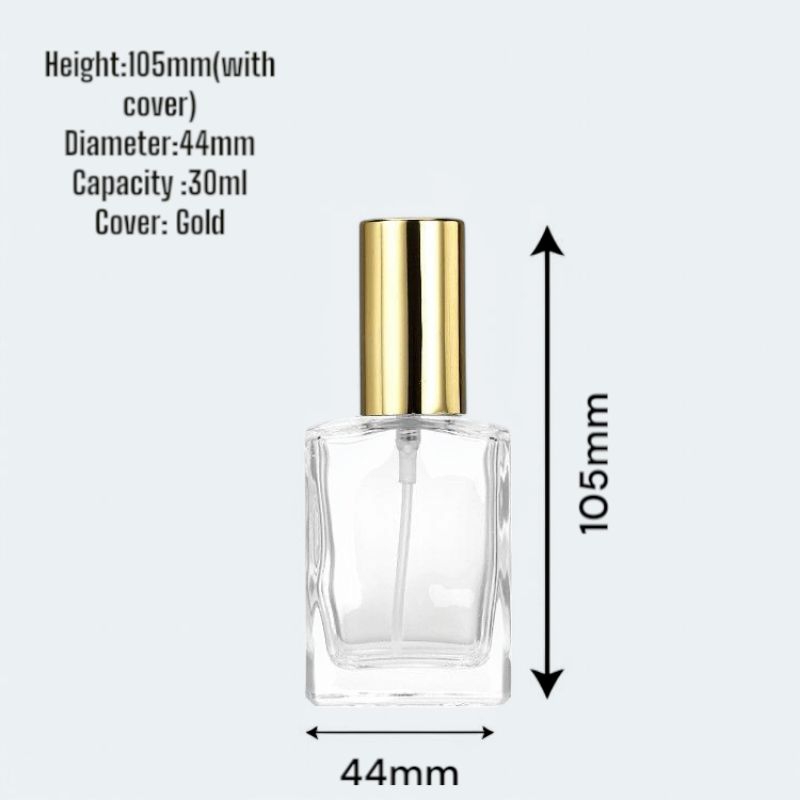 พรีเมี่ยม 30ML สเปรย์ SCREW PERFUME GLASS BOTTLE PRESS FINE Botol Minyak Wangi Gonsang Travel