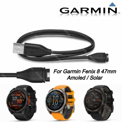 Garmin Fenix 8 47 มม. Amoled / Garmin Fenix 8 47 มม. พลังงานแสงอาทิตย์ - สายชาร์จ/ข้อมูล USB