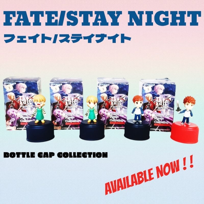 FATE/STAY NIGHT (フイト/スイト) : BOTTLE CAP FIGURE COLLECTION ️APRIL21 .!! ️-( % official & authentic Jap