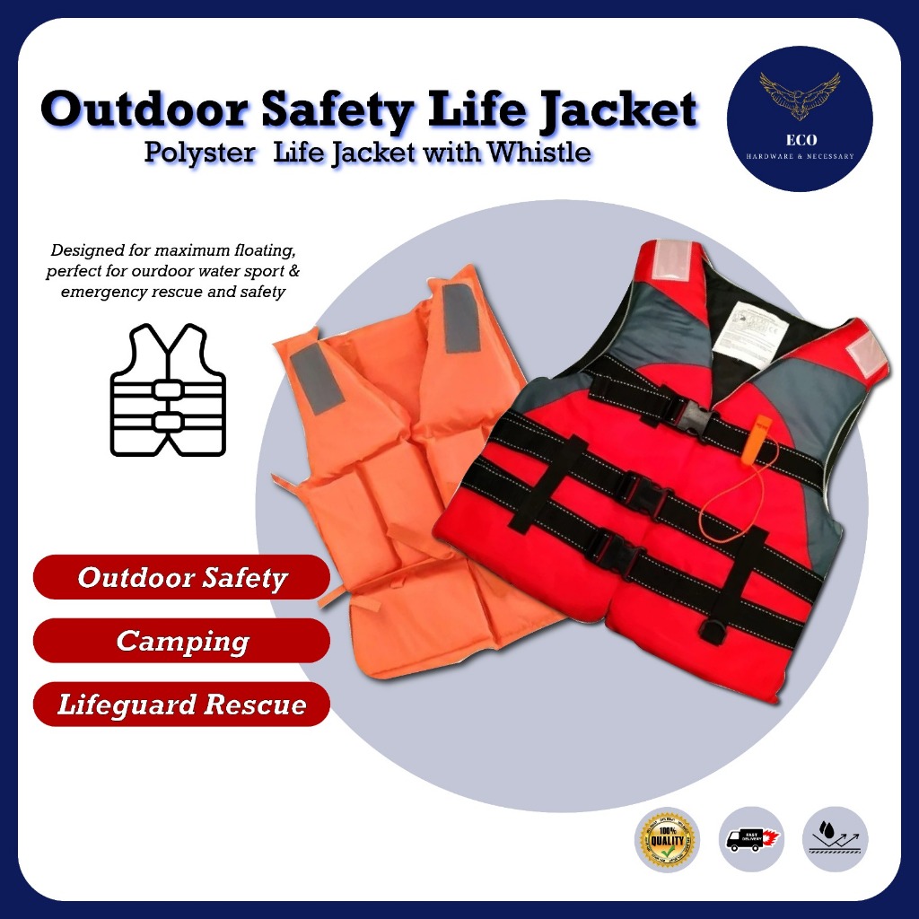 XXL Life Vest Jacket ผู้ใหญ่ Marine Safety Life Jacket สําหรับกีฬากลางแจ้งกีฬาทางน้ําตกปลาว่ายน้ํา