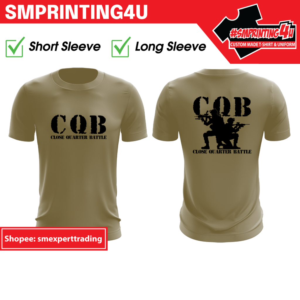 SM 208 CQB เสื้อยืดสไตล์กองทัพวัสดุไมโครไฟเบอร์รอบคอสีสีน้ําตาลทรายด้านใน Loreng