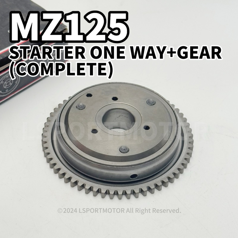 MOSKITO MZ125 STARTER ONE WAY + GEAR (COMPLETE) MZ 125