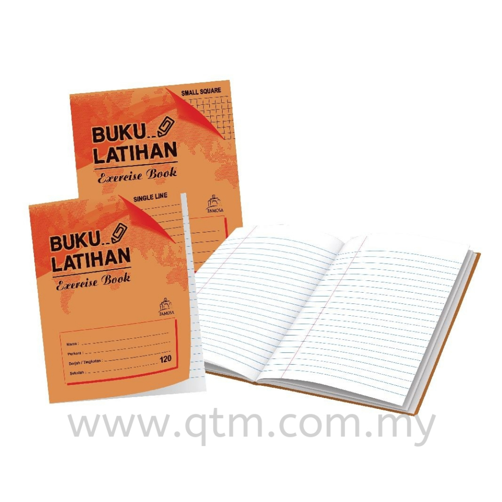 120PAGES BUKU LATIHAN SINGLE LINE EXERCISE BOOK 120PAGES (5 เล่ม)