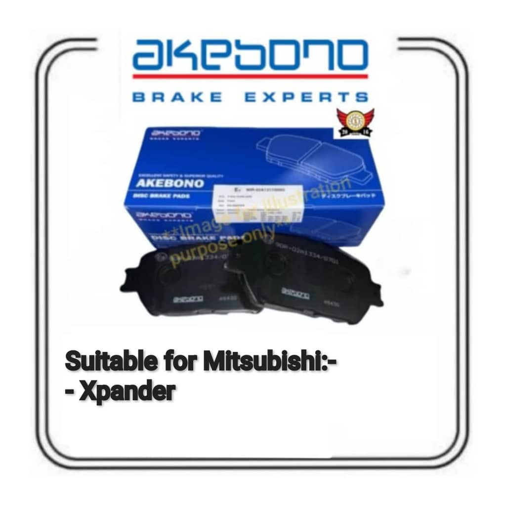 ผ้าเบรค Akebono (หน้า) สําหรับ Mitsubishi Xpander