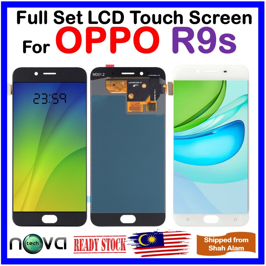 ORlGINAL NGS ยี่ห้อ AMOLED ชุดหน้าจอสัมผัส LCD Fit สําหรับ OPPO R9s CPH1607 (แผง TFT กรอบ)