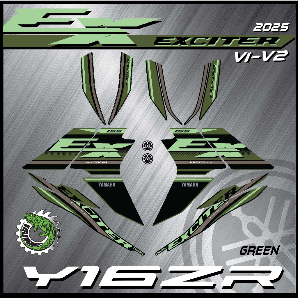 STRIPE MOTOR Yamaha Y16ZR V1-V2 EXCITER 2025 CUSTOM (25) (A-grade) CUSTOM STRIPE BODY STICKER