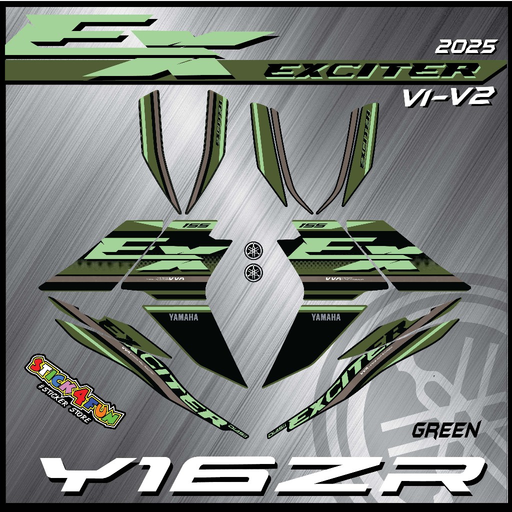 STRIPE MOTOR YAMAHA Y16ZR V1-V2 EXCITER CUSTOM 2025 (25) (A-GRADE) สติ๊กเกอร์ CUSTOM STRIPE