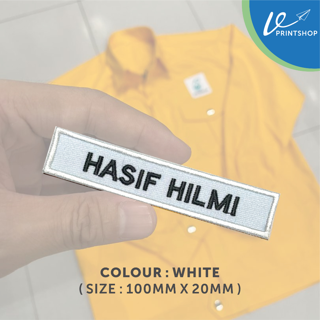 EMBROIDERY NAME TAG COVERALL PATCHES /PETRONAS NAME TAG/ COVERALL NAME TAG