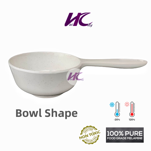 HC Non Stick เมลามีนตักข้าวชามรูปร่าง Scoop พายข้าวญี่ปุ่น Senduk Nasi Tangkai 日式ช้อนข้าว