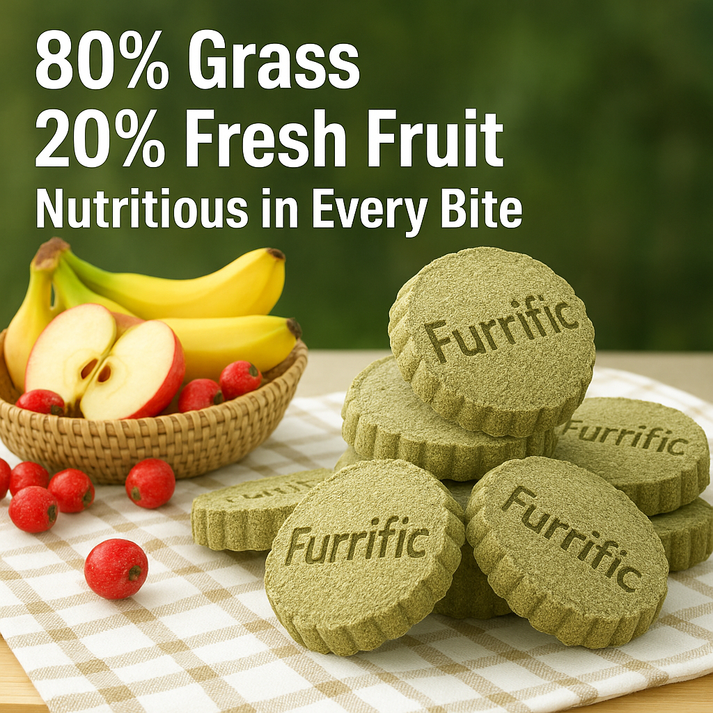 PetCoCo🐾Naturalists Furrific Molar Hay Biscuit 7pcs Guinea Pig Rabbit Timothy Alfalfa Orchard Rye | 