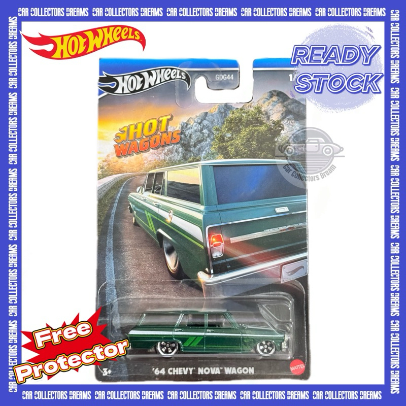 Hot Wheels 64 Cherry Nova Wagon / รถใหม่เอี่ยม / ปิดผนึก