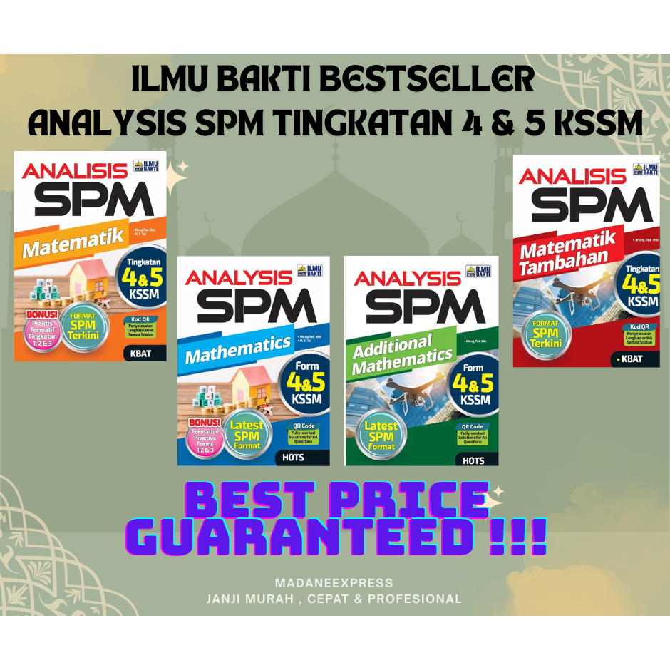 [XPRESS] ขายดีที่สุด BAKTI SCIENCE: SPM ANALYSIS LEVEL 4 & 5 KSSM