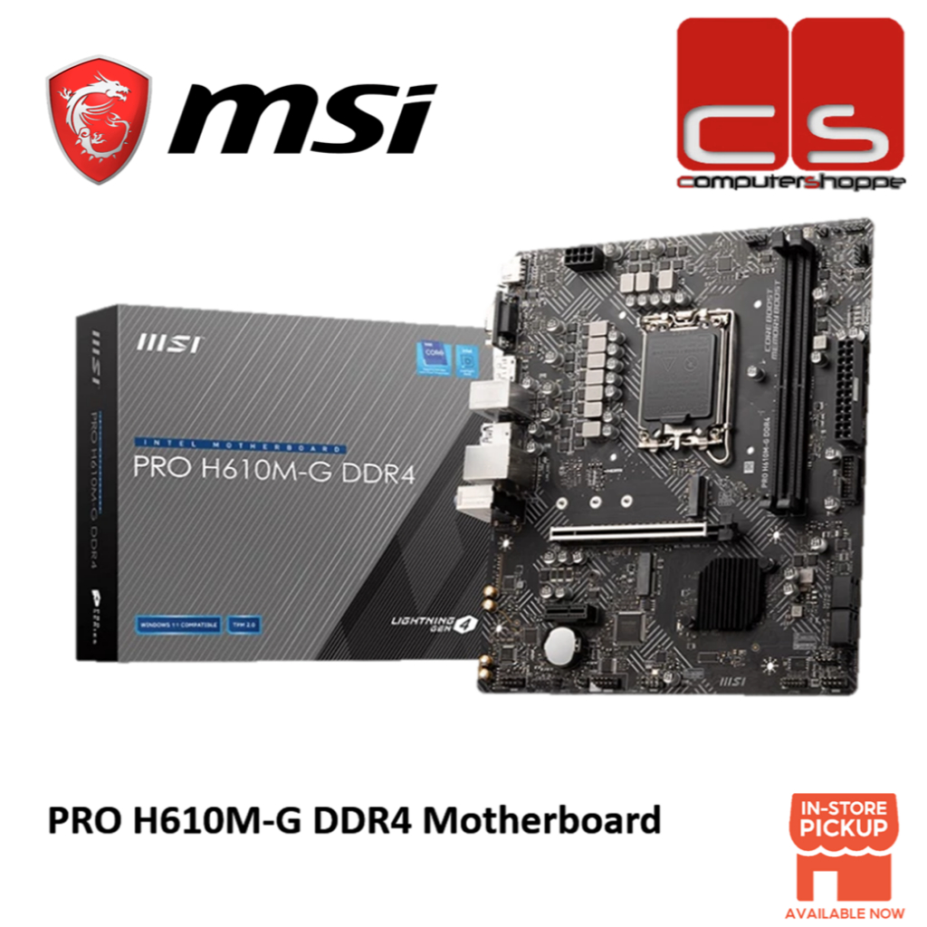 เมนบอร์ด MSI PRO H610M-G DDR4