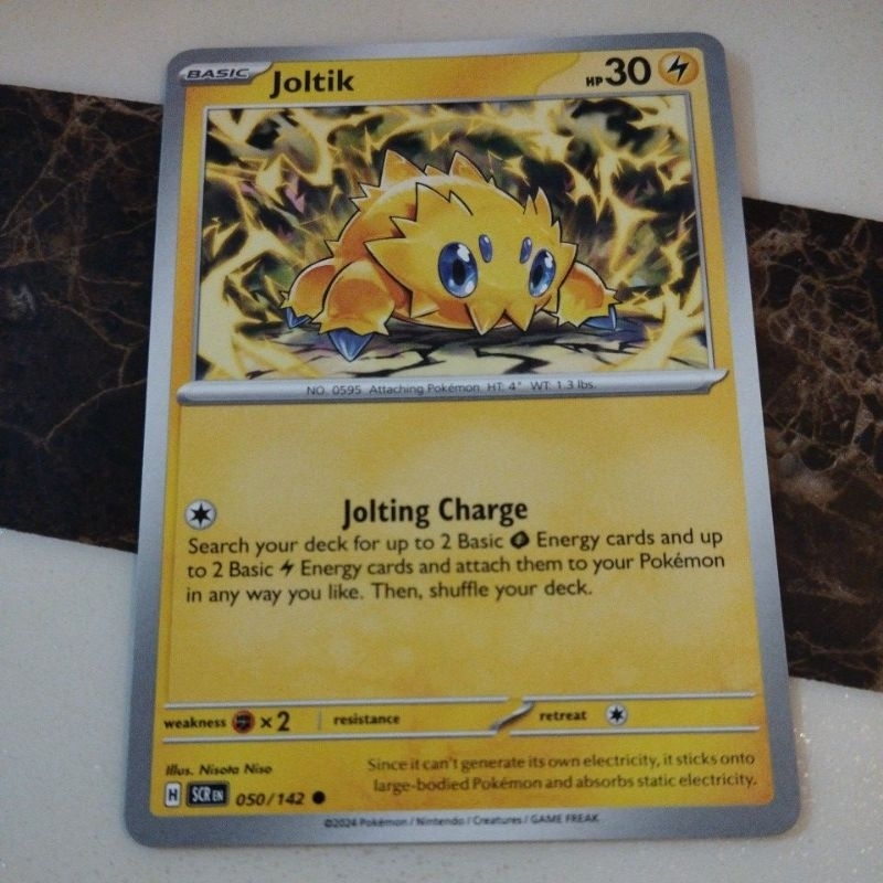 Pokémon TCG - Joltik (การชาร์จแบบตะโกน) 050/142 Stellar Crown