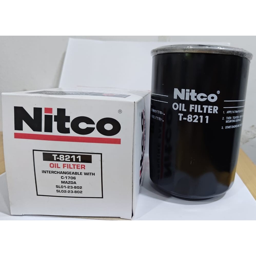 O-8211/T-8211 กรองน้ํามันเครื่อง MAZDA T3000 T3500 (SL02-23-802/SL01-23-802) (Nitco)