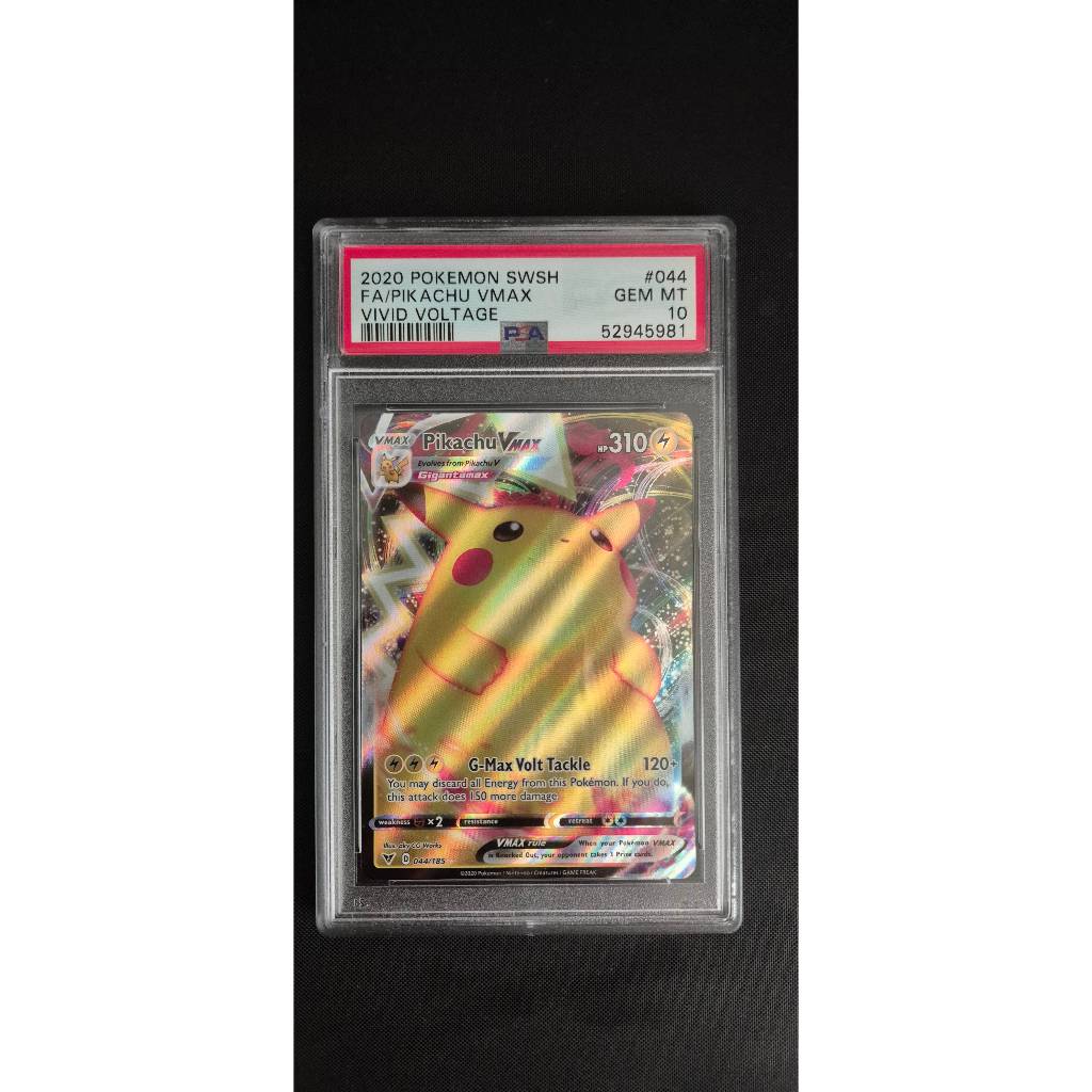 Pokemon TCG Pikachu VMAX UR #044 PSA 10