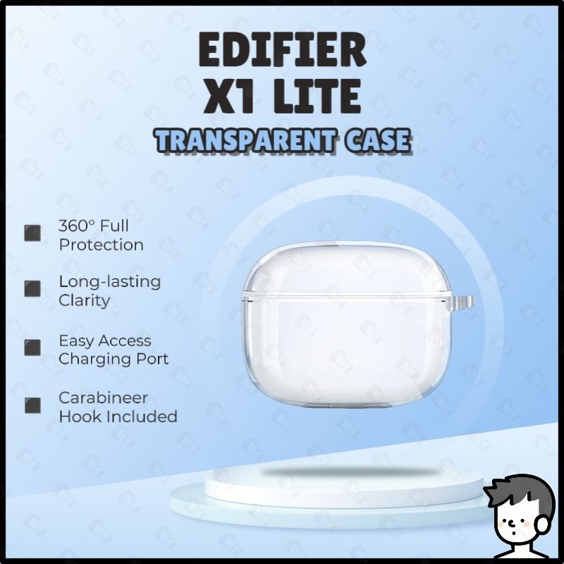 Edifier X1 Lite Case Earbuds Protective Shell Soft TPU Transparent Case Headphone Cover Clear Case
