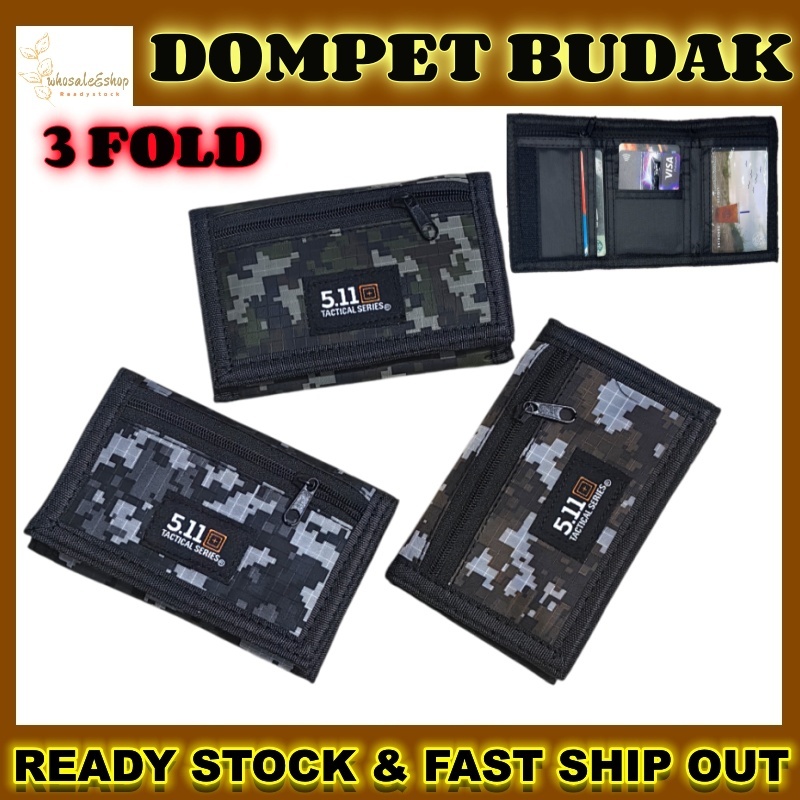 3 FOLD Wallet Dompet Budak Lelaki Kids Wallet Men Wallet Short Wallet Wallet Wallet Men Canvas Walle