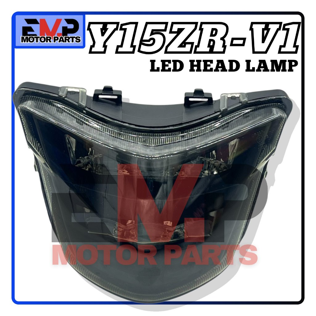 HEADLAMP LED HEAD LIGHT ASSY (SMOKE) LIGHT BROWN Y15ZR Y15-ZR EXITER 150 LED โคมไฟ DEPAN