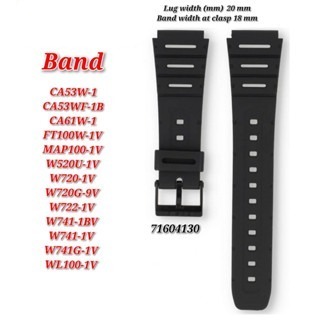 Band For CA-53W / W-741 อะไหล่ทดแทน - BAND/RESIN