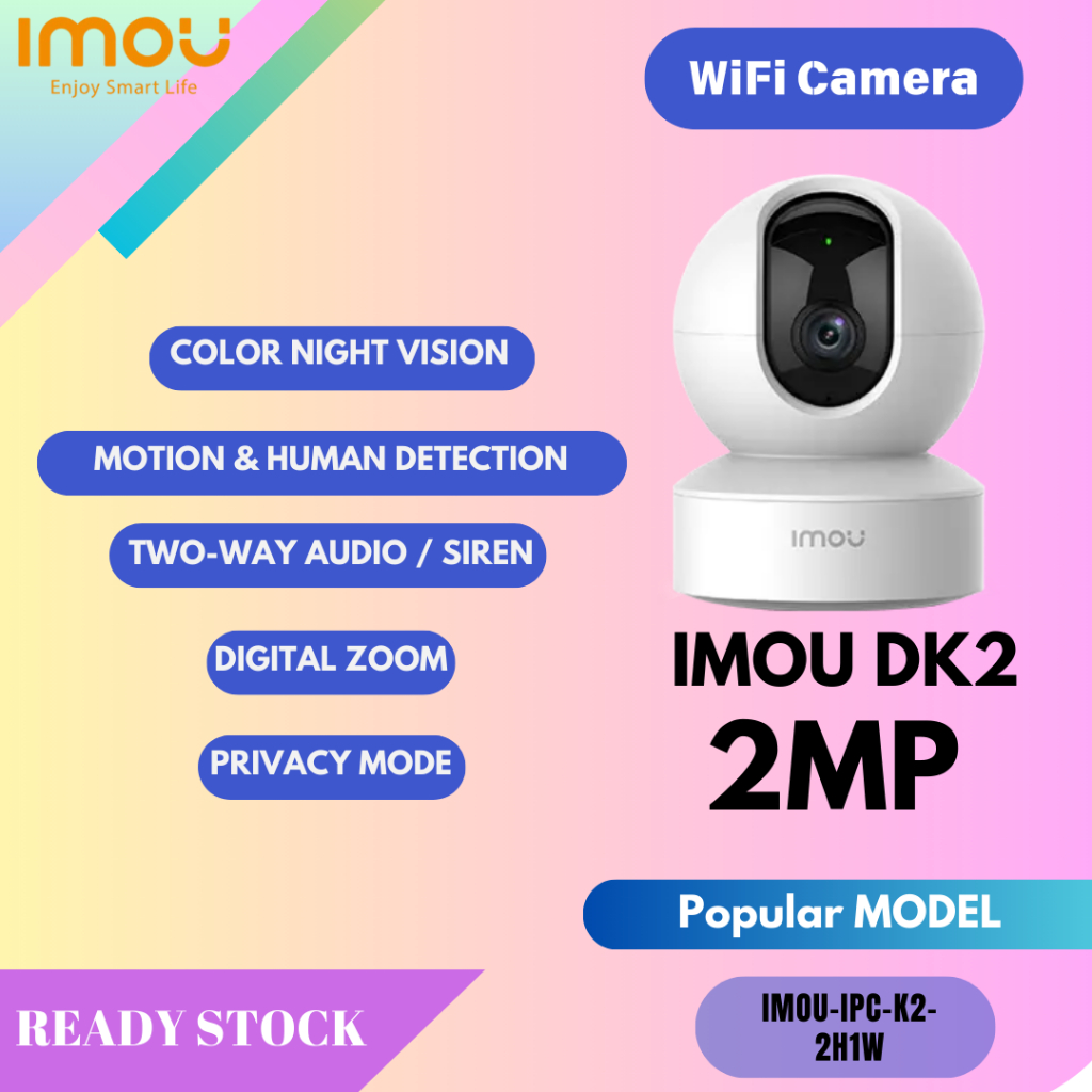 Dahua Imou CCTV DK2 Wifi Camera 2MP (รุ่นยอดนิยม) IMOU-IPC-DK2-2H1W
