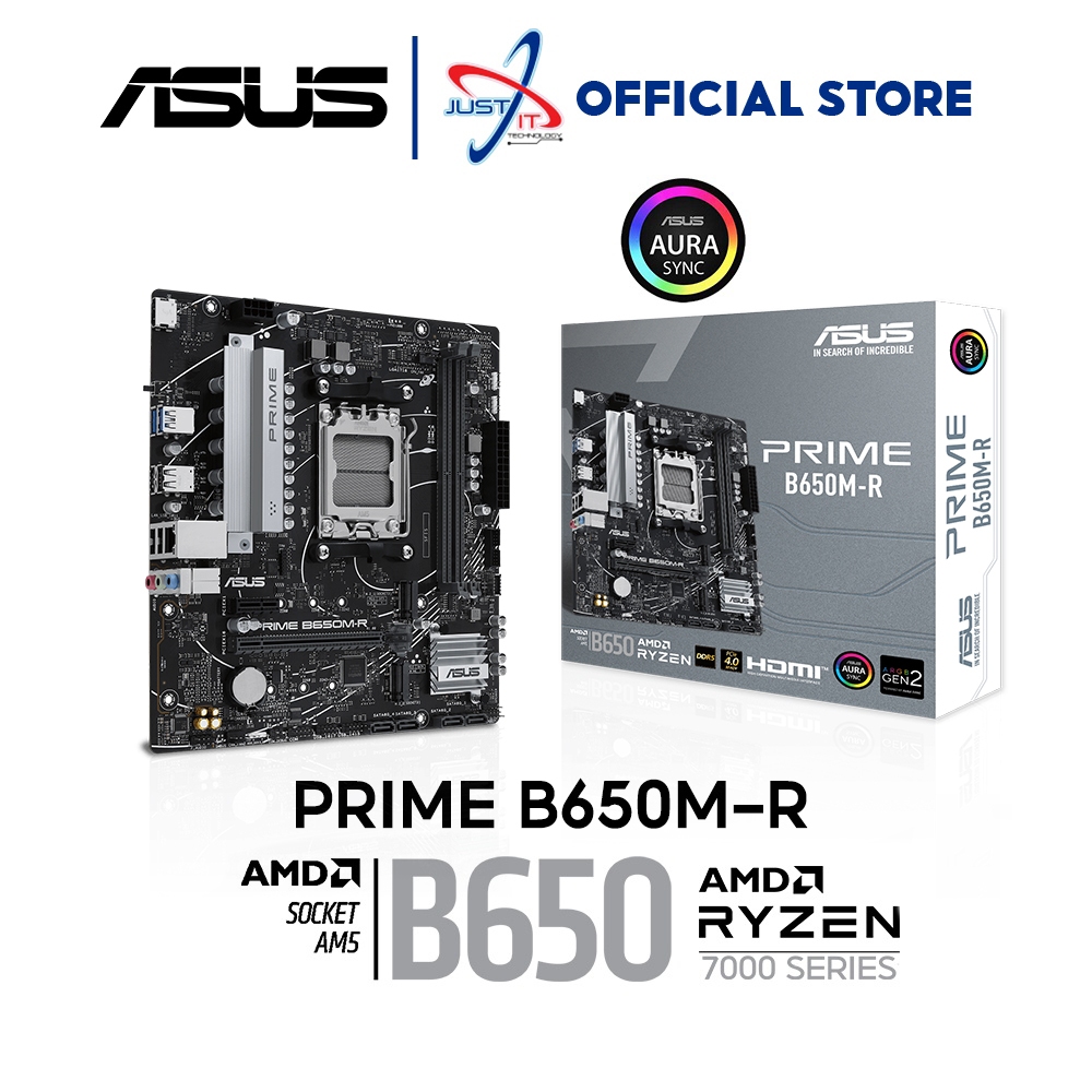 ASUS PRIME B650M-R DDR5 / D5 AM5 GAMING MOTHERBOARD COMBO RYZEN 5 8400F / 7600 / 7700X / 7800X3D / 9
