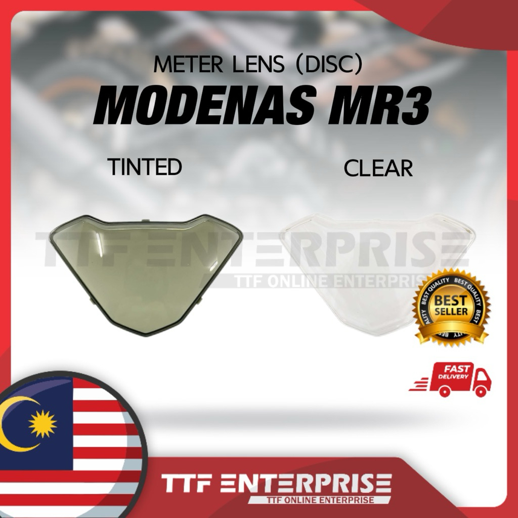 MODENAS MR3 (DISC) METER LENS (CLEAR/TINTED) METER LENS COVER MR3 MR 3