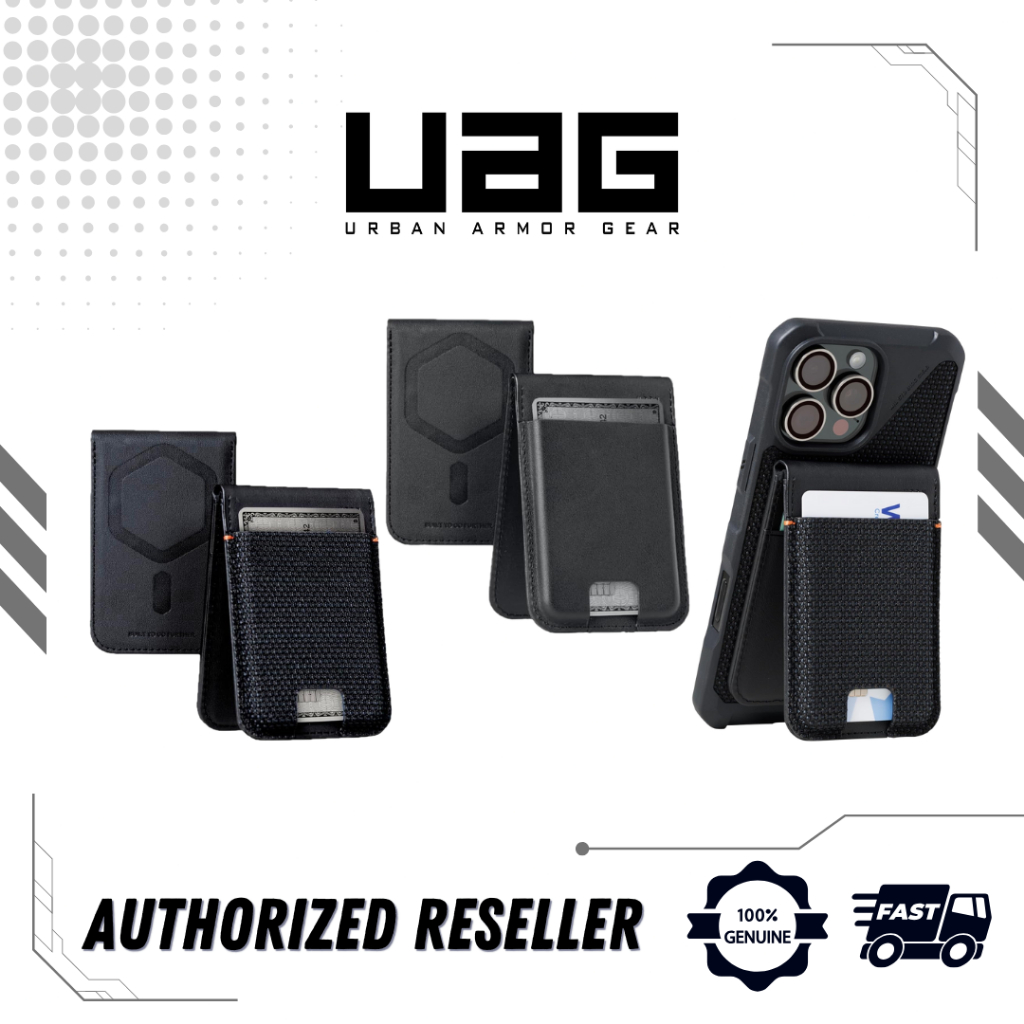 UAG Metropolis Magnetic Wallet Stand, Card Holder with Kickstand RFID Blocking