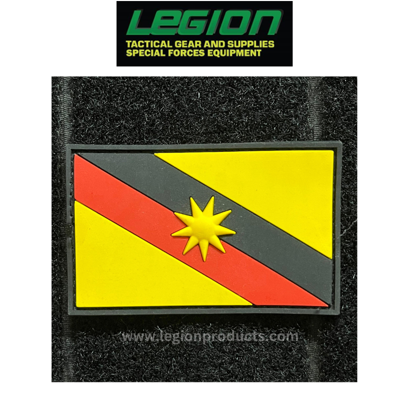 PATCH Sarawak Flag PVC Patch - Bendera Sarawak