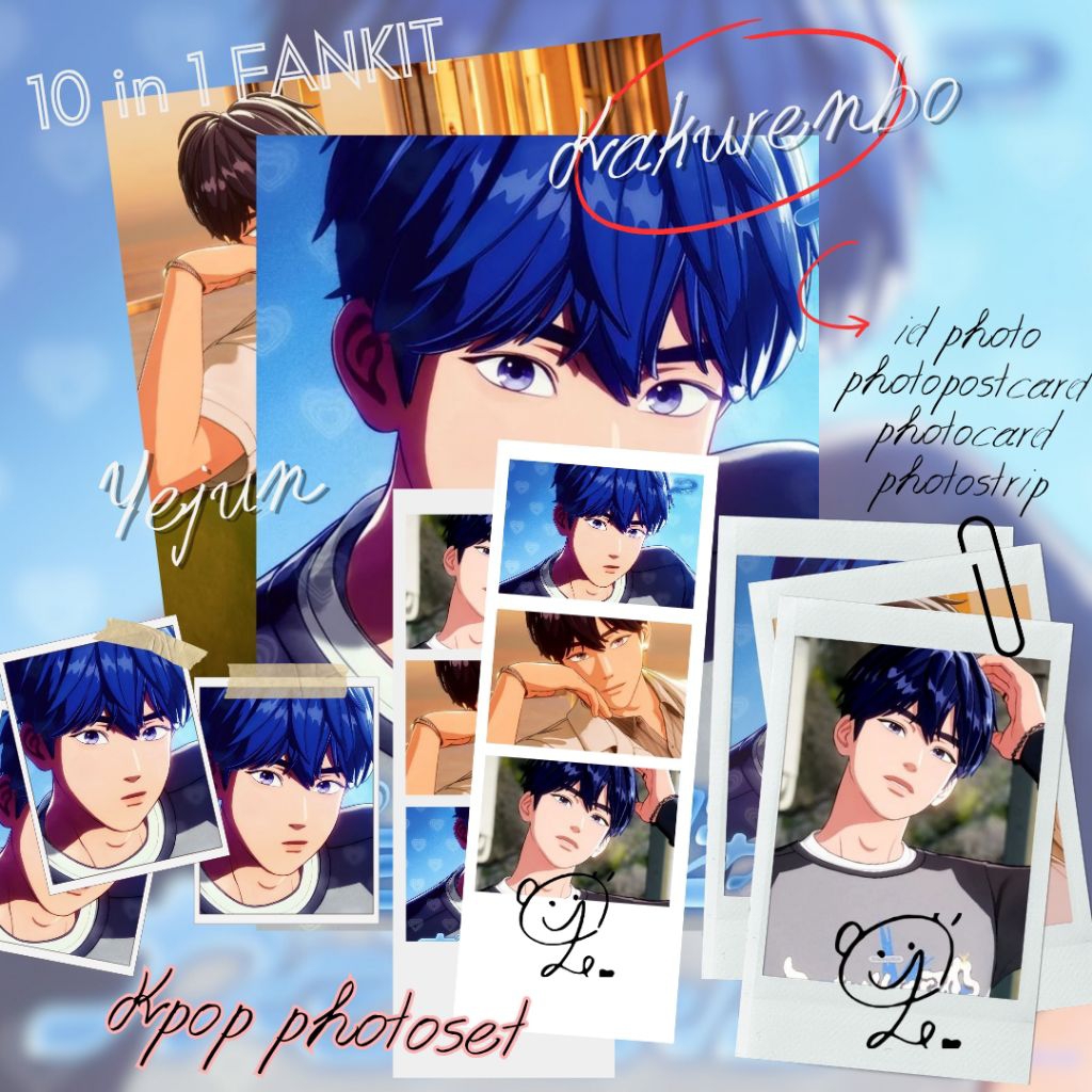 [PLAVE] 10IN1 PHOTOSET PLAVE KAKURENBO BAMBY HAMIN YEJUN EUNHO NOAH PHOTOCARD ID POSTCARD