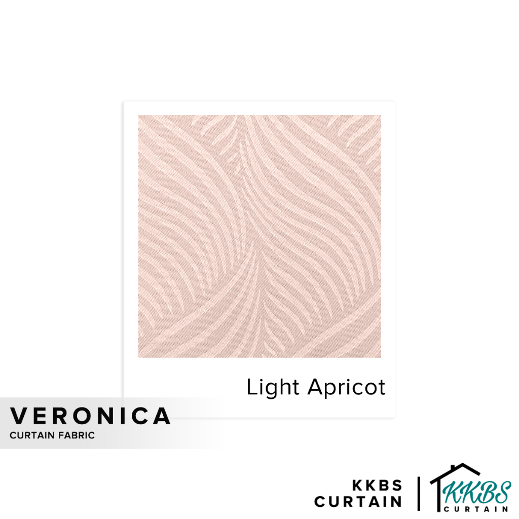 KKBS CURTAIN ผ้าผ้าม่าน Veronica ตัดโดยเมตร - แอปริคอทอ่อน (59")