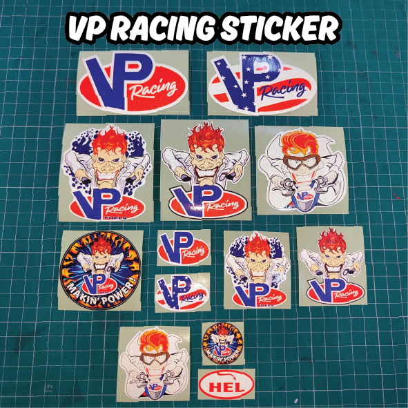 VP RACING STICKER สติ๊กเกอร์พิมพ์ REFLECTIVE COLOUR ️13 DESIGNS TO CHOOSE ️