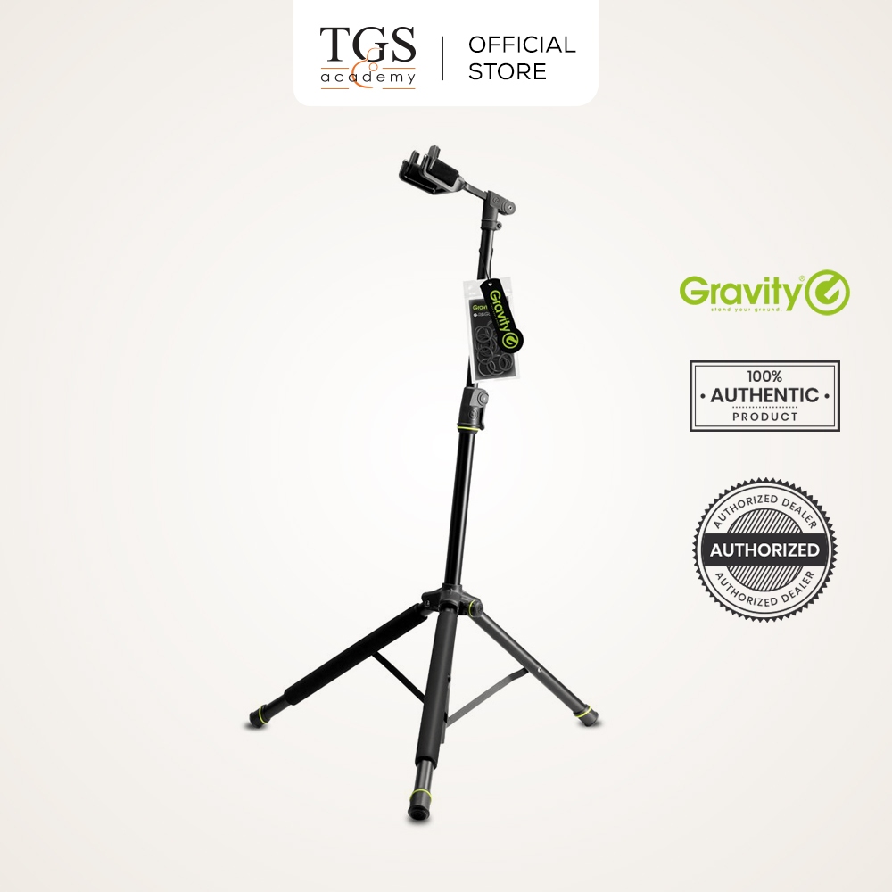 Gravity GS01NHB ขาตั้งกีตาร์พับได้พร้อมกอดคอ