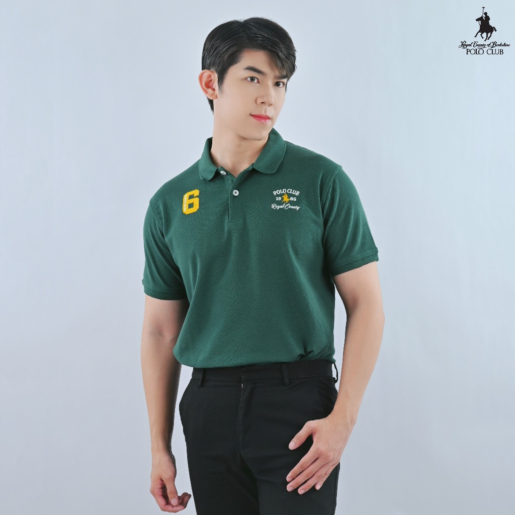 RCB Polo Club Men เสื้อโปโลแขนสั้นคอปก MTS12154 - สีเขียว