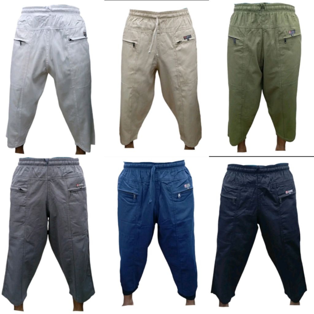 LOTTO PANTS ผ้าผ้าฝ้ายและหนา 2 กระเป๋าซิปหนาและทนทานขนาดผ้า S ถึง 7XL