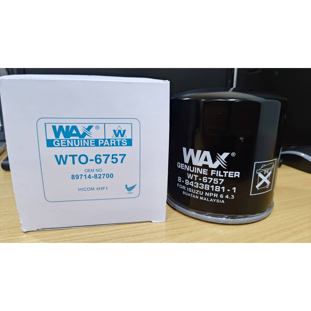 (LYW) Hicom 4.3 4.6 4HF1 4HG1 Isuzu NPR PRO 4.8 5.2 Eng Oil Filter Heavy Duty ( O-6757 / T-757 )