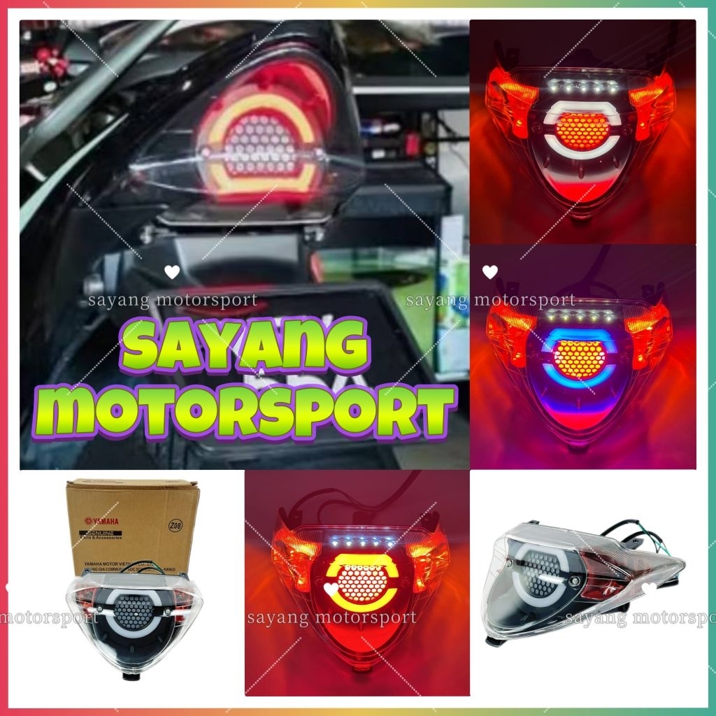 LC135 V1 โคมไฟหาง TAILIGHT LC135 V1 LC V1 135LC LAMPU BELAKANG ชุดโคมไฟหาง