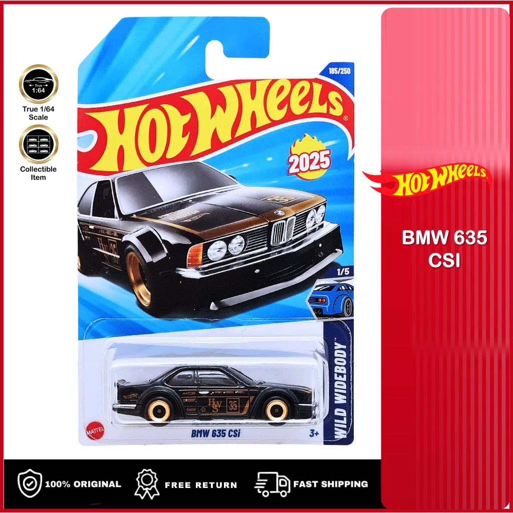 Hot Wheels BMW 635 CSi โมเดลรถเหล็ก Pop Culture