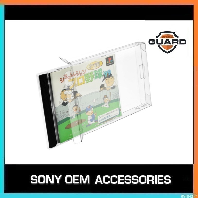 Sony Playstation PSX PS1 Sega Saturn SS PET Protection Box Audio Game Movie Disc Display Case