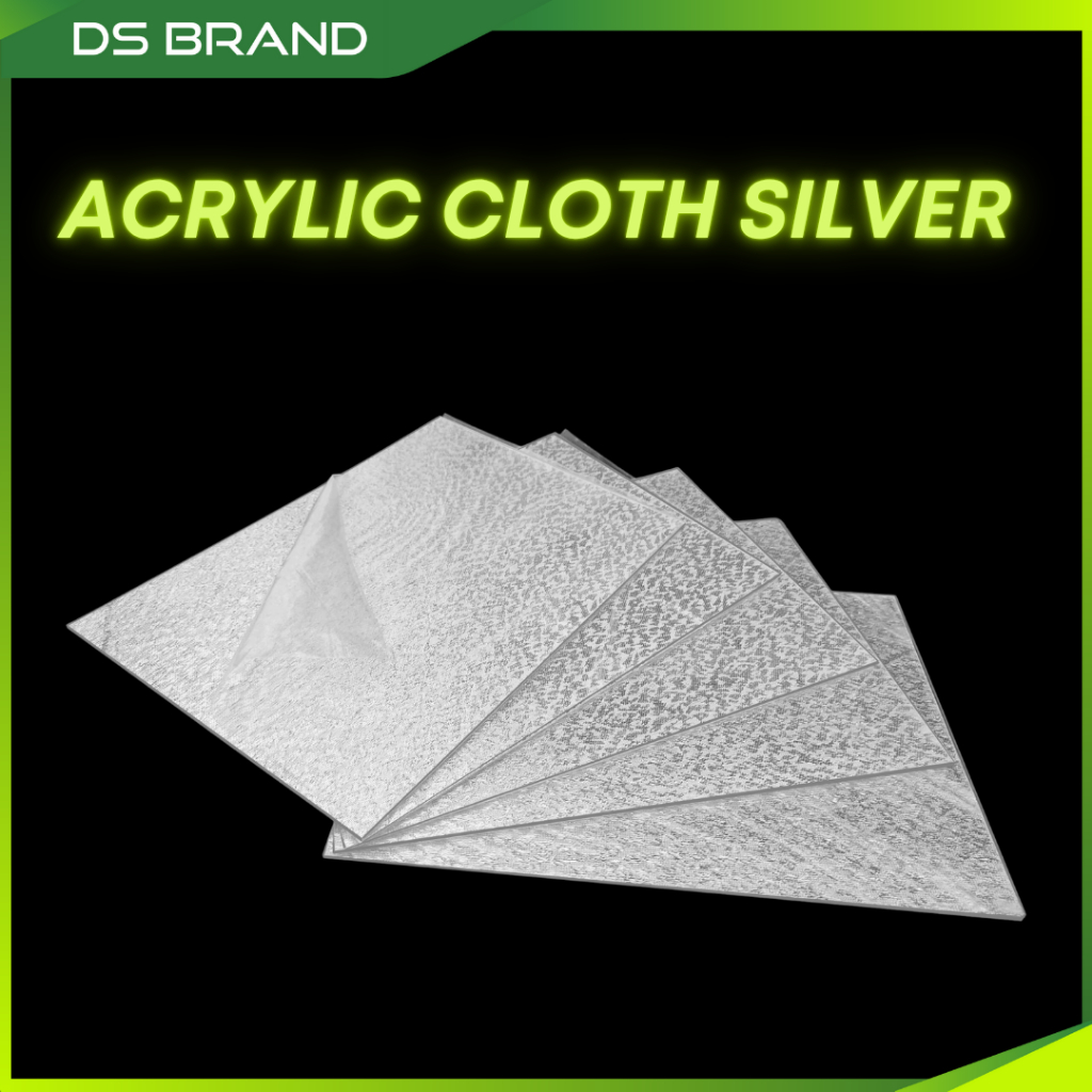 ผ้า SILVER ACRYLIC SHEET หนา 2 มม. ขนาด A4