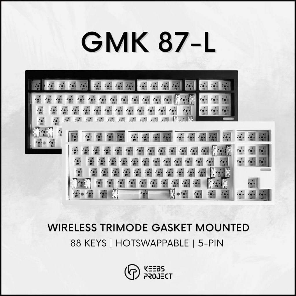 ZUOYA GMK 87-L TKL Trimode Custom Mechanical Keyboard GMK87-L