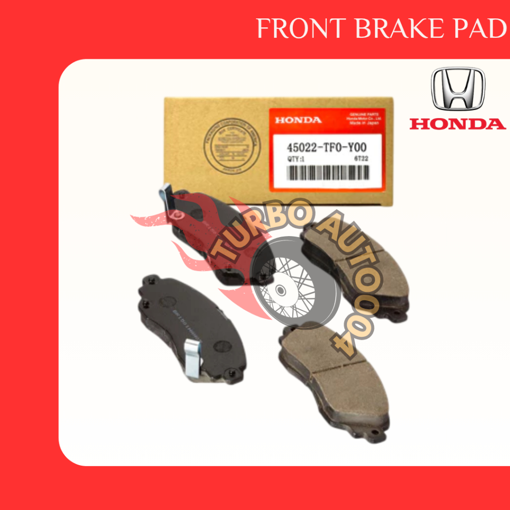 ผ้าเบรคหน้าและหลัง Honda OEM สําหรับ Honda City /Jazz / CRZ / Freed / Civic / Insight Hybrid