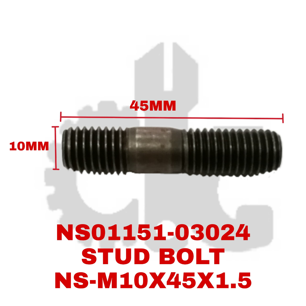 UD TRUCKS STUD BOLT 01151103024 (M10X45X1.5) 1 ชิ้น