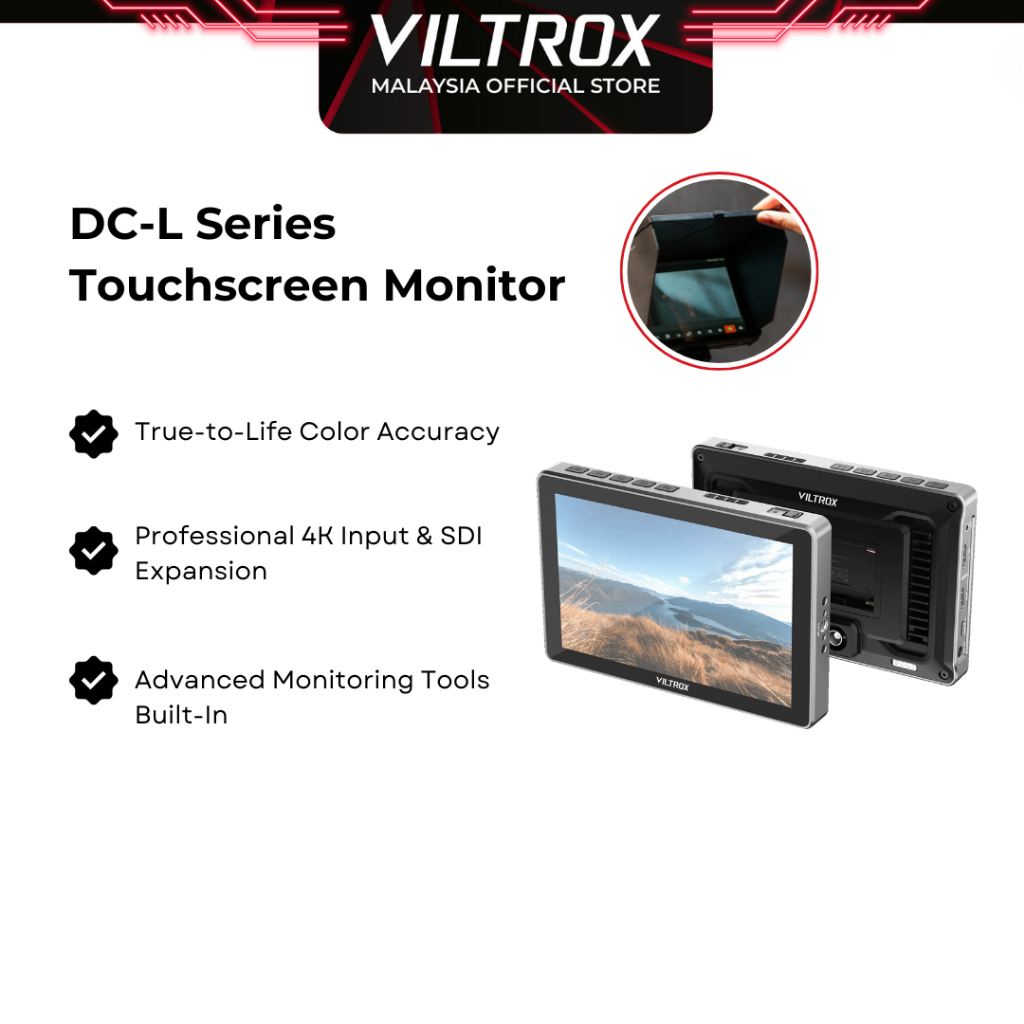 VILTROX DC-L1/DC-L2 7-INCH กล้อง TOUCHSCREEN MONITOR กล้องแบบพกพา MONITOR