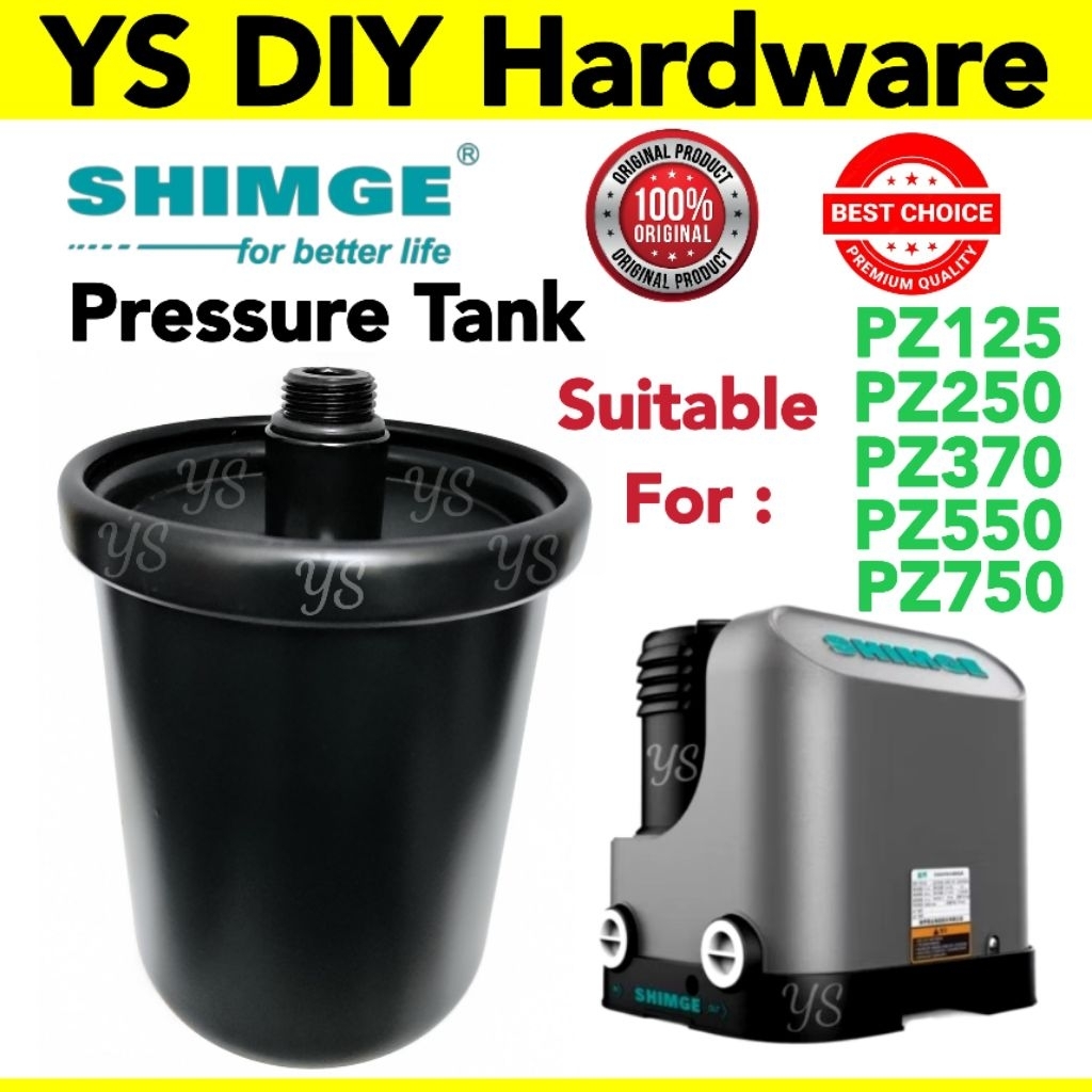 Shimge ปั๊มน้ําถังความดันเหมาะสําหรับ PZ125 PZ250 PZ370 PZ550 PZ750