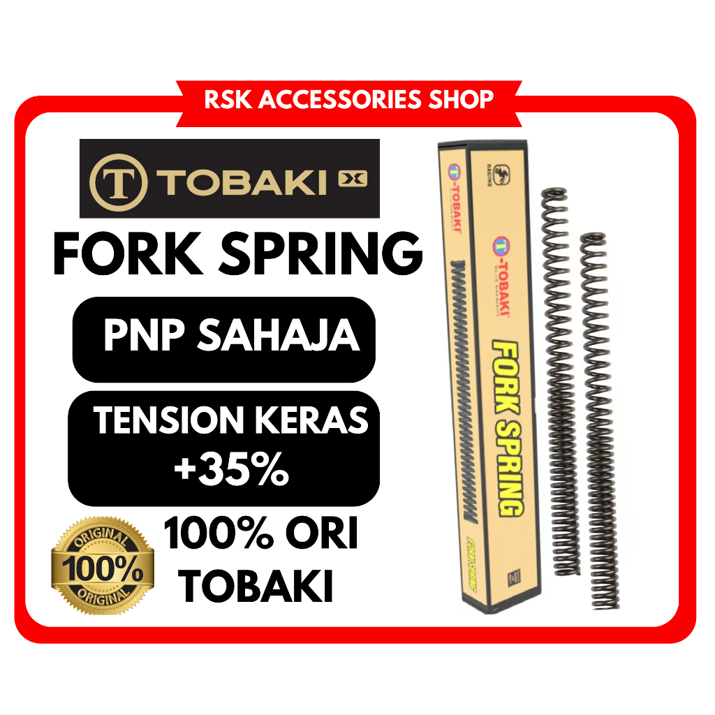 TOBAKI Racing Spring Fork Y15ZR Y16ZR LC135 4S 5S RS150R V1 V2 EX5 VF3i RSX150 ADV150 160 VARIO150 N