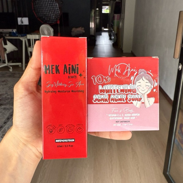 (ใหม่ BATCH)MEK AINI SABUN&SPRAY | คอมโบ 2IN1