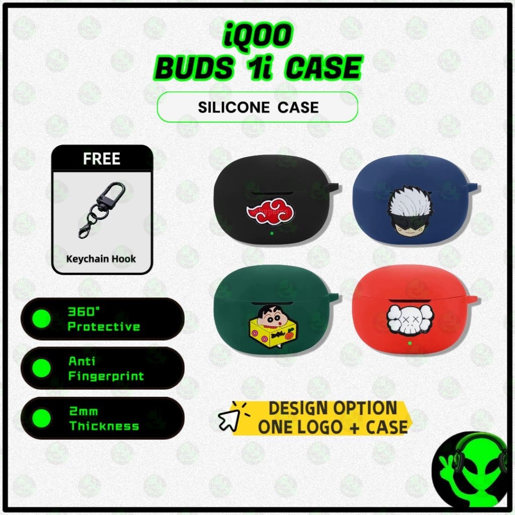 IQOO Buds 1i Case Wireless Earbud Protective Shell Soft Silicone Case Vivo IQOO Buds 1i Case