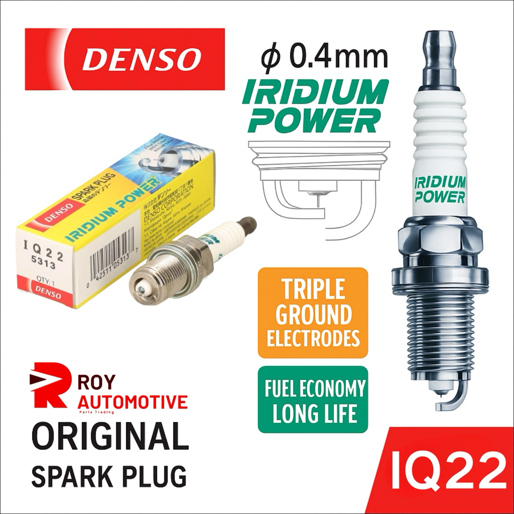 IQ22 DENSO IRIDIUM SPARK PLUG 5313 4 Nissan Silvia Skyline GTR RB20 DET / RB25 DET / 4G63 / 1JZ RB26